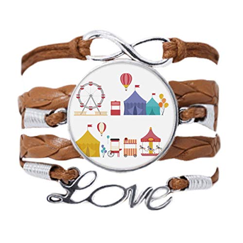 DIYthinker Vergnügungspark-Einrichtungen buntes Muster Armband Liebeskette Seil Ornament Armband Geschenk, Nicht zutreffend. von DIYthinker