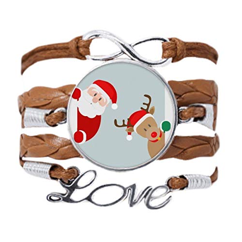 DIYthinker Weihnachtsmann-Armband, Elch, Peep, Liebe, Kette, Seil, Ornament, Armband, Geschenk, Nicht zutreffend. von DIYthinker