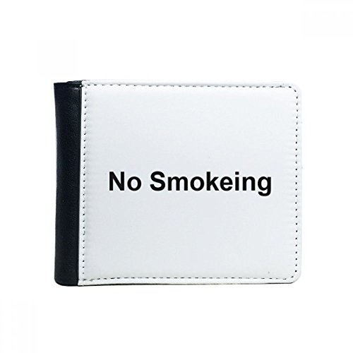 DIYthinker Nichtraucher Warnsymbol Muster-Schlag-Bifold-Leder-Mappen-Multifunktions-Karten-Geldbeutel-Geschenk von DIYthinker