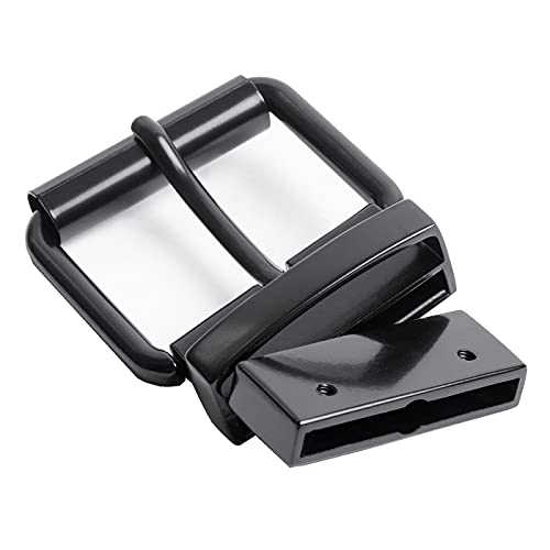 DJCAIZYY 40 mm, wendbare Gürtelschnalle, Ersatz-Gürtelschnalle, Schwarz, 4 cm von DJCAIZYY