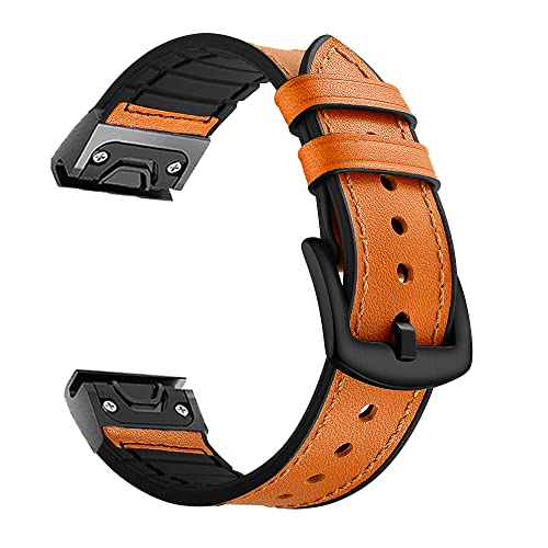 DJDLFA 22 26 mm Sportarmband für Garmin Fenix 6 6S 6X Pro 5X 5 Plus 3HR 935 S60 D2 Enduro Schnellverschluss-Lederarmband Correa, For Enduro, Achat von DJDLFA