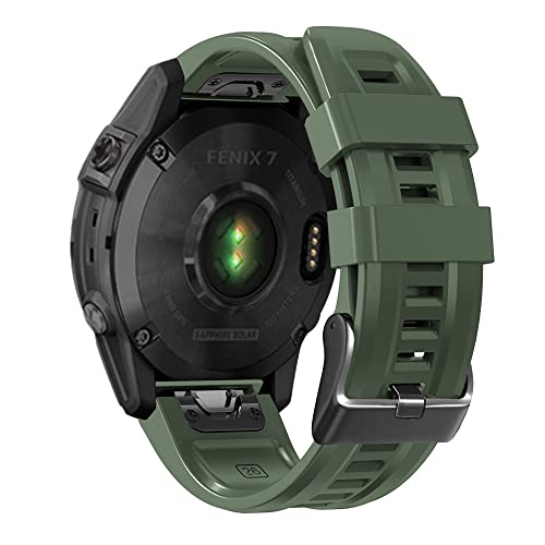 DJDLFA 26 22 mm Silikon-Schnellverschluss-Uhrenarmband für Garmin Fenix 7X 6X 5X 3HR Watch Easyfit Armband für Fenix 7 6 5 Watch, 22mm Fenix EPIX, Achat von DJDLFA