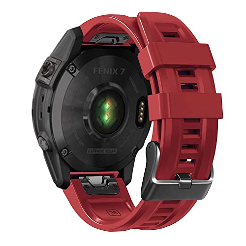 DJDLFA 26 22 mm Silikon-Schnellverschluss-Uhrenarmband für Garmin Fenix 7X 6X 5X 3HR Watch Easyfit Armband für Fenix 7 6 5 Watch, 22mm Fenix EPIX, Achat von DJDLFA