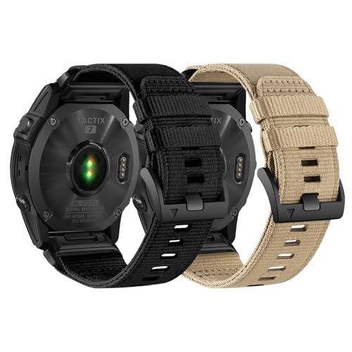 DJDLFA 26 mm Quickfit-Uhrenarmband, kompatibel mit Garmin Fenix 7X/6X/5X/Enduro 2, robustes Nylon-Sportarmband, für Garmin Fenix 7X Pro Sapphire Solar/6X Pro/5X Plus/Tactix 7, Einheitsgröße, Achat DJDLFA 26 mm Quickfit-Uhrenarmband, kompatibel mit Garmin Fenix 7X/6X/5X/Enduro 2, robustes Nylon-Sportarmband, für Garmin Fenix 7X Pro Sapphire Solar/6X Pro/5X Plus/Tactix 7, Einheitsgröße, Achat von DJDLFA