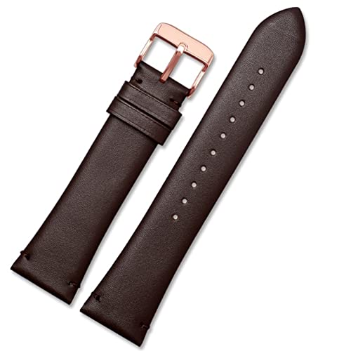 DJDLFA Armband aus Rindsleder für Armani AR1982/AR60003/AR60004/AR60005, klassisches Rindslederarmband, 22 mm, schwarzbraunes und dunkelbraunes Armband, Dornschließe, 22 mm, Achat von DJDLFA