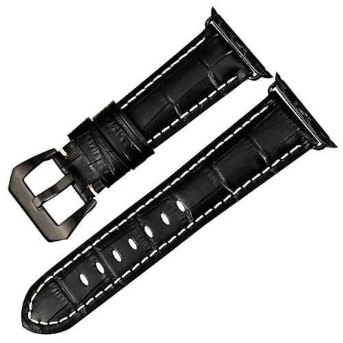 DJDLFA Lederarmband für Apple Watch 49 mm, 45 mm, 41 mm, 44 mm, 40 mm, 42 mm, 38 mm, Serie 8, 7, SE, 6, 5, 4, 3, 2, Armband, 42/44/45/49mm, Achat von DJDLFA