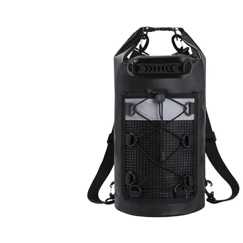 DJDLFA Schwimmtasche aus PVC, für Damen und Herren, 10 l, 20 l, wasserdicht, Schultertasche, Kajak, Trekking, Driften, Rafting, Surfen, Bootfahren, Schwarz , 10 l DJDLFA Schwimmtasche aus PVC, für Damen und Herren, 10 l, 20 l, wasserdicht, Schultertasche, Kajak, Trekking, Driften, Rafting, Surfen, Bootfahren, Schwarz , 10 l von DJDLFA