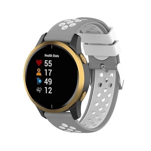 DJDLFA Silikon-Armband für Garmin Venu Uhrenarmband für Garmin Vivoactive 4S Vivoactive 4 Smartwatch, 18, 20, 22 mm, 18mm Vivoactive 4S, Achat von DJDLFA