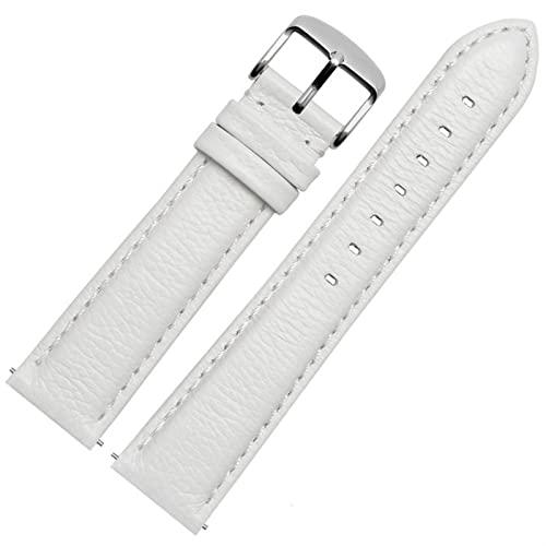 DJDLFA Uhrenarmband aus echtem Leder für Ticwatch 2 Uhrenarmbänder, 20 mm, Schnellverschlussstifte, 20 mm, Achat von DJDLFA