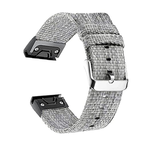 DJDLFA Uhrenarmband für Garmin Fenix 7 7X 6 6X 6S Pro 5 5X Plus 3 HR 935 Nylon Schnellverschluss Smartwatch Easyfit Armband, 22mm Fenix 5 5Plus, Achat von DJDLFA