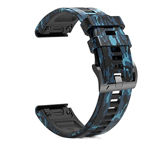 DJDLFA Uhrenarmband für Garmin Fenix 7 7X 6 6X Pro 5X 5 Plus 3 HR MK2 Easyfit Smartwatch-Armband Correa 26, 22 mm, Silikon Schnellverschluss-Armband, 22mm For Epix, Achat von DJDLFA