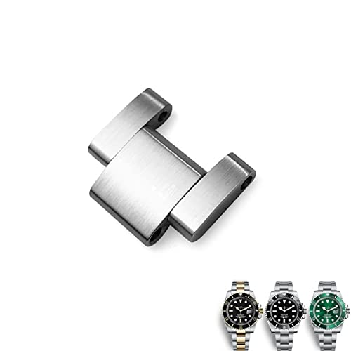 DJDLFA Uhrenarmband für Rolex Submariner Oysterflex GMT Uhrenarmband, 20 mm, 904L Edelstahl, mit Faltschließe, 20 mm, Achat von DJDLFA