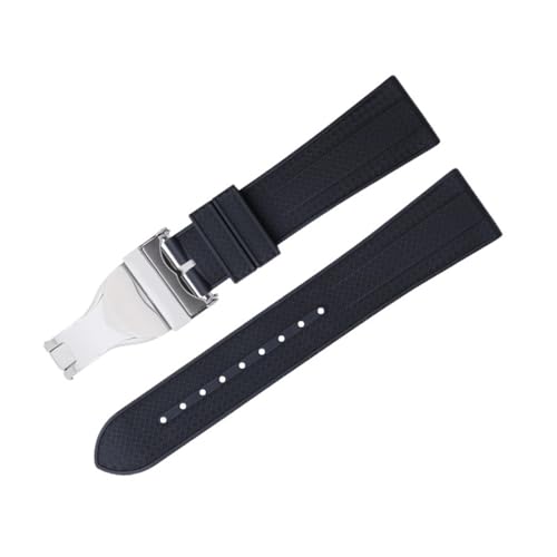 DJDLFA Uhrenarmband für TUDOR M79360.M79363 Edelstahl-Faltschließe Black Bay 1958 GMT, 41 mm, Pelagos, 22 mm, flaches Ende, weiches Fluorkautschuk-Uhrenarmband, 22 mm, Achat DJDLFA Uhrenarmband für TUDOR M79360.M79363 Edelstahl-Faltschließe Black Bay 1958 GMT, 41 mm, Pelagos, 22 mm, flaches Ende, weiches Fluorkautschuk-Uhrenarmband, 22 mm, Achat von DJDLFA