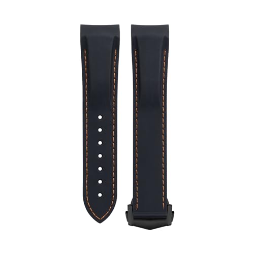DJDLFA Weiches, flexibles Gummi-Uhrenarmband für Omega Speedmaster Moonwatch Seamaster 300 AT150 Planet Ocean 600, 20/21/22 mm, schwarze Schnalle, 20 mm, Achat DJDLFA Weiches, flexibles Gummi-Uhrenarmband für Omega Speedmaster Moonwatch Seamaster 300 AT150 Planet Ocean 600, 20/21/22 mm, schwarze Schnalle, 20 mm, Achat von DJDLFA
