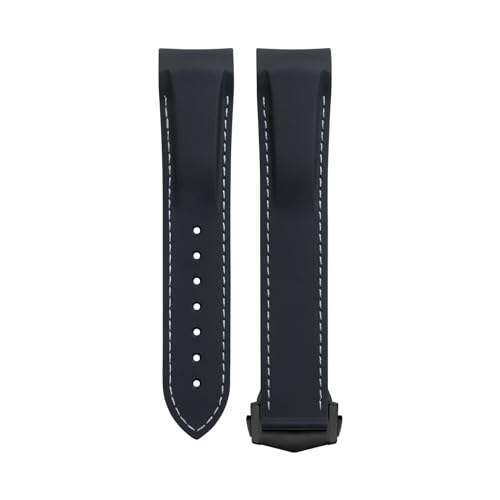 DJDLFA Weiches, flexibles Gummi-Uhrenarmband für Omega Speedmaster Moonwatch Seamaster 300 AT150 Planet Ocean 600, 20/21/22 mm, schwarze Schnalle, 22 mm, Achat DJDLFA Weiches, flexibles Gummi-Uhrenarmband für Omega Speedmaster Moonwatch Seamaster 300 AT150 Planet Ocean 600, 20/21/22 mm, schwarze Schnalle, 22 mm, Achat von DJDLFA