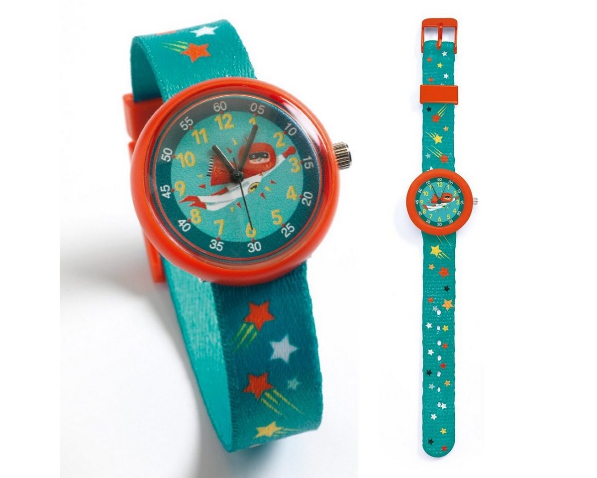 DJECO Quarzuhr Kinder Armbanduhr in buntem Design von DJECO