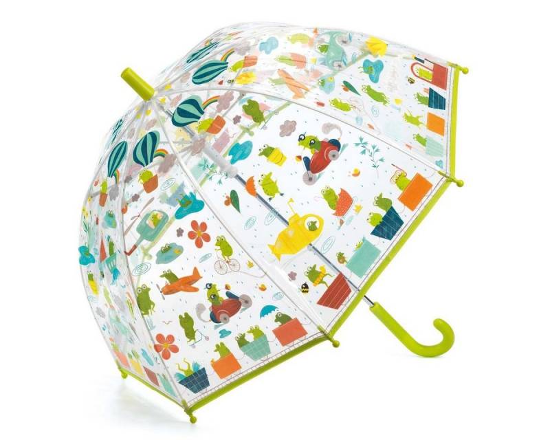 DJECO Stockregenschirm Regenschirm Fröschlein Kinderregenschirm von DJECO
