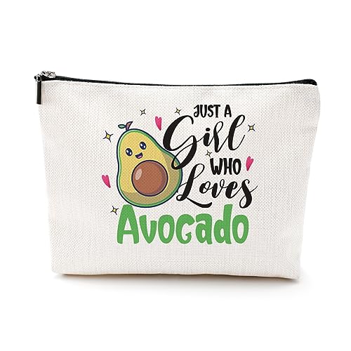 DJHUNG Lustige Avocado-Kosmetiktasche, Avocado-Obstliebhaber, Geschenke, Make-up-Tasche, Avocado-Dekoration, Partygeschenke für Avocado-Liebhaber, Frauen, Freunde, Mädchen, Schwester, Nichte, Frau, von DJHUNG