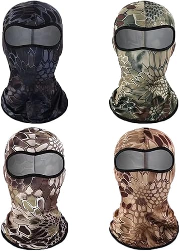 DJKKiTTQ Sturmhaube Motorrad，Sturmhaube Fahrrad，Sturmhaube Nahtlos Motorrad，Skimaske，Tarnmasken，Fahrrad Balaclava Masken，Outdoor Sport Jagd Helme Liner Elastische Universalgröß von DJKKiTTQ