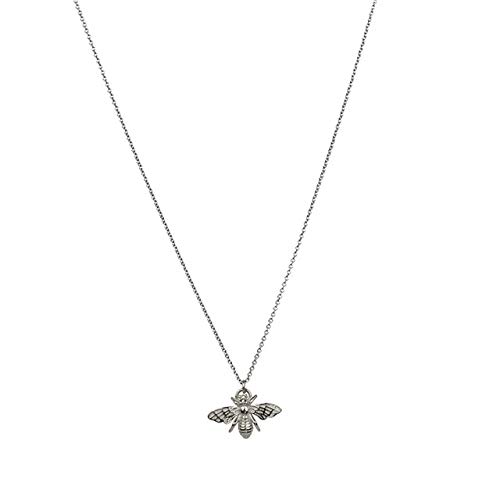 Insect Bee 925 Sterling Silber Halskette für Frauen 18k Schmuckkette Choker Halskette Bestes Geburtstagsgeschenk 1 von DJMJHG