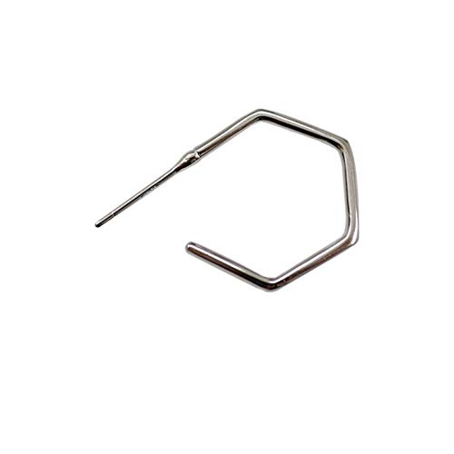 Sechseck Ohrringe Geometrische Einfachheit Chic Schmuck 925 Sterling Silber Ohrringe für Frauen von DJMJHG