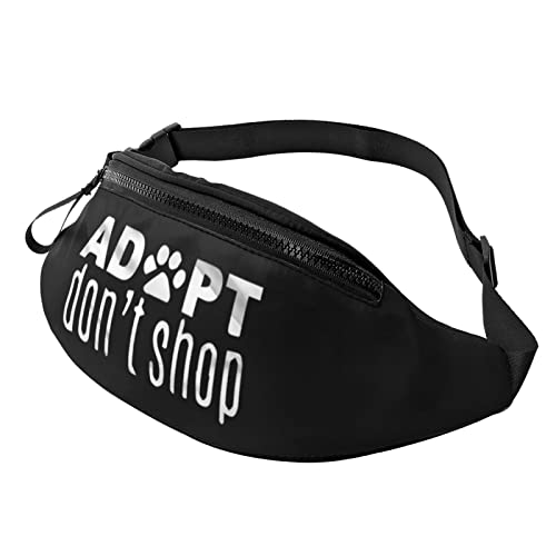 Adopt Don't Shop Animal Rescue Lässige Bauchtasche Herren und Damen Freizeit Sport Gürteltasche Sporttag Übungsgeschenk von DJNGN