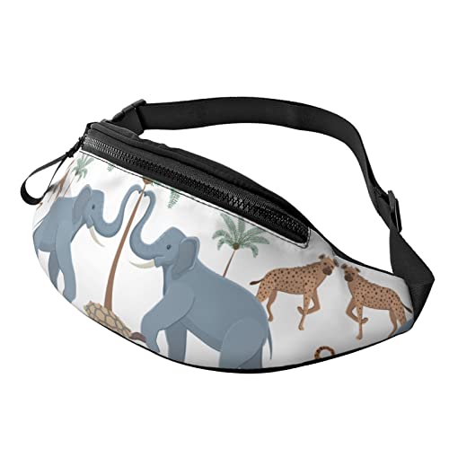 Afrikanische Tiere Umhängetasche Läufer Kleine Hüfttasche Gürteltasche Laufen Hüfttasche Bauchtasche Gürteltasche Sport Schlank Modisch Zum Joggen Wandern Frau von DJNGN