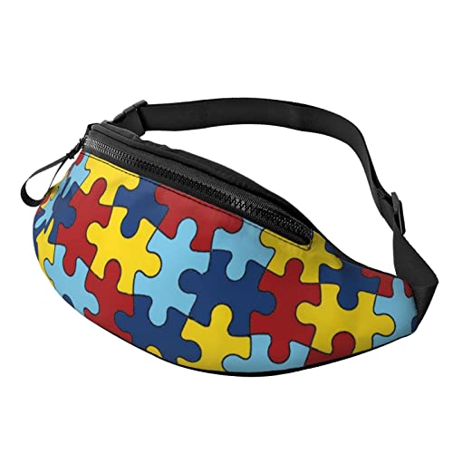 Autism Awareness Lässige Gürteltasche für Männer und Frauen, Verstellbarer Gürtel, Gürteltasche für Reisen, Wandern, Radfahren, Laufen, Festival, Rave Autism Awareness Lässige Gürteltasche für Männer und Frauen, Verstellbarer Gürtel, Gürteltasche für Reisen, Wandern, Radfahren, Laufen, Festival, Rave von DJNGN