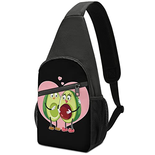 Avocado Family Schwangerschafts-Umhängerucksack, Schultertasche, leicht, mit einem Riemen, Schultertasche, Reisen, Wandern, Tagesrucksack von DJNGN