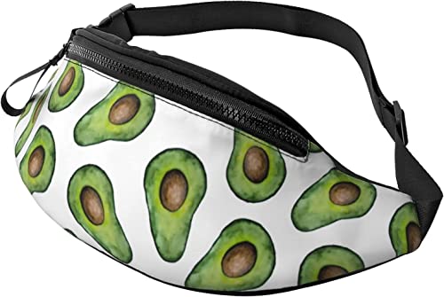 Avocado Lässige Gürteltasche für Männer und Frauen, Verstellbarer Gürtel, Gürteltasche für Reisen, Wandern, Radfahren, Laufen, Festival, Rave von DJNGN