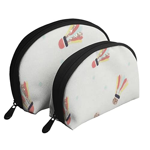 Badminton-Kosmetiktasche, Reise-Clutch-Tasche für Frauen und Mädchen von DJNGN