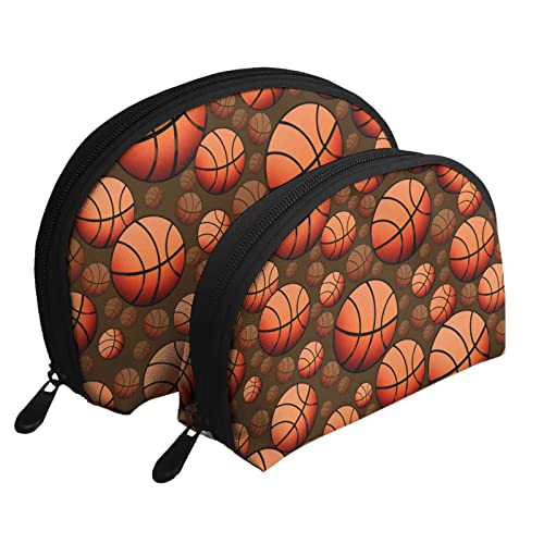 Basketball-Kosmetiktasche, Reise-Clutch-Tasche für Frauen und Mädchen von DJNGN