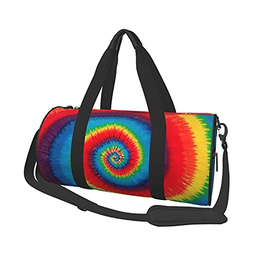 Batik-Regenbogen-Reise-Seesäcke, Fitnessstudio, Sportgepäck, große Reise-Einkaufstasche, Übernachtungs- und Wochenendtaschen für Männer und Frauen von DJNGN