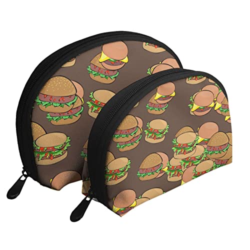 Burger-Kosmetiktasche, Reise-Clutch-Tasche für Frauen und Mädchen von DJNGN