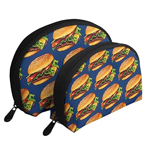 Cheeseburger-Kosmetiktasche, Reise-Clutch-Tasche für Frauen und Mädchen von DJNGN