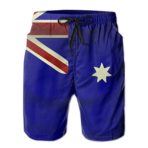 DJNGN Australien-Flaggen-Herren-Badehose Wasser-Strand-Shorts mit Taschen von DJNGN
