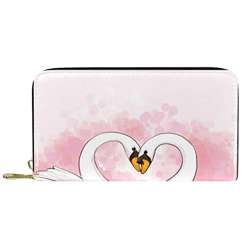 DJNGN Brieftasche Leder Leder Reißverschluss Lange Geldbörse Tier von DJNGN