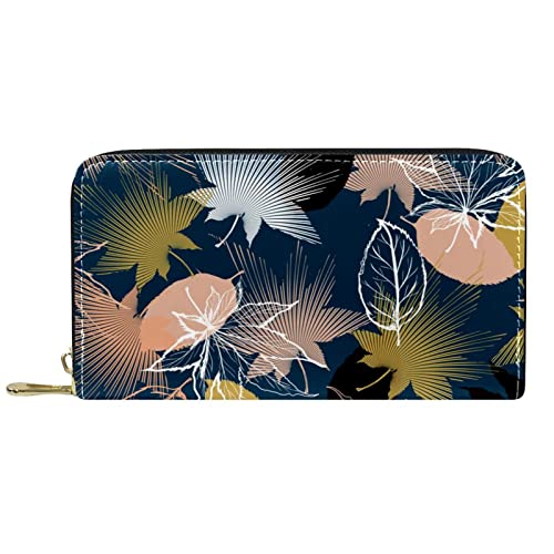 DJNGN Brieftasche für Frauen Clutch Geldbörsen für Frauen Kartenhalter Organizer Leder Reißverschluss Geldbörse Blatt von DJNGN