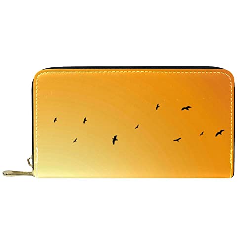 DJNGN Brieftasche für Frauen Clutch Geldbörsen für Frauen Kartenhalter Organizer Leder Reißverschluss Geldbörse Paddleboard Sunset von DJNGN