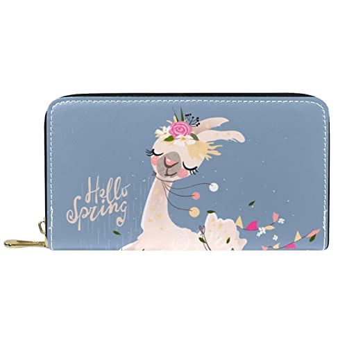 DJNGN Brieftasche für Frauen Clutch Geldbörsen für Frauen Kartenhalter Organizer Leder Reißverschluss Geldbörse Tier von DJNGN