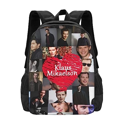 DJNGN Klaus Backpack Mikaelson Jungen Mädchen Studenten Büchertasche Rucksack Robuste Reisetaschen Rucksack für Outdoor von DJNGN