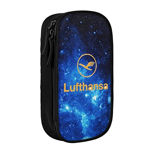 DJNGN Lufthansa Federmäppchen für Teenager, Jungen, Mädchen, Federmäppchen, Make-up, kleine Kosmetiktasche, Stifte, Schreibwaren, Aufbewahrungsbox, Organizer, Tasche für Erwachsene, College, Büro von DJNGN