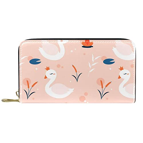 DJNGN Portemonnaie aus Leder mit langem Reißverschluss aus Leder Swams von DJNGN