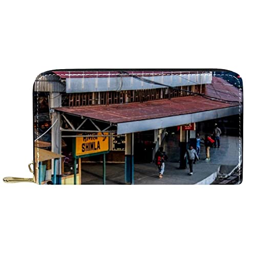 DJNGN Portemonnaie aus Leder mit langem Reißverschluss aus Leder mit Schleppe von DJNGN