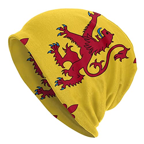 DJNGN Schottland Schottischer Rampant Lion Erwachsene Unisex Strickmütze Hedging Cap Beanie Warme Mütze Balaclava von DJNGN