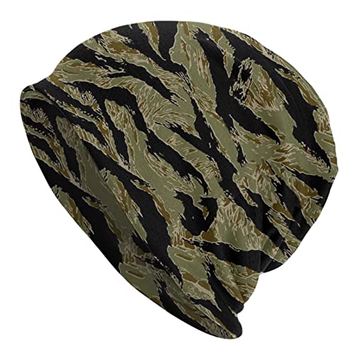 DJNGN Vietnam Tiger Stripe Camo Erwachsene Unisex Strickmütze Baggy Cap Hedging Head Hat Beanie Cap von DJNGN