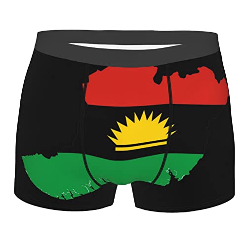 DJNGN biafra Flag Neue Herrenunterwäsche Atmungsaktive Stretch-Boxershorts Weiche Unterhose Herren-Boxer-Leggings von DJNGN