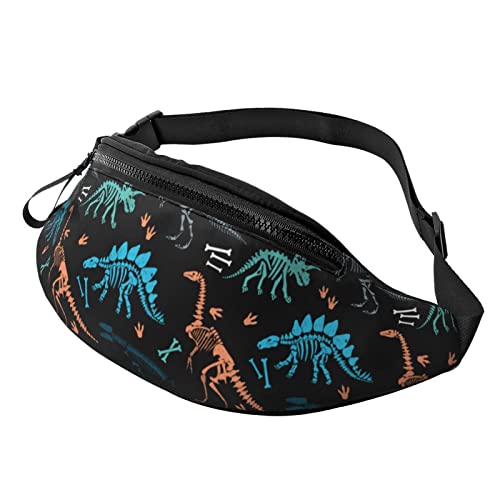 Dinosaurier-Skelett Umhängetasche Läufer Kleine Hüfttasche Bauchtasche Laufen Hüfttasche Bauchtasche Gürteltasche Sport Schlank Modisch Zum Joggen Wandern Frau von DJNGN