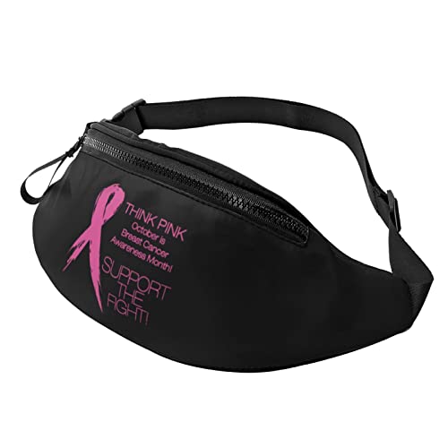 Fight Breast Cancer Awareness Lässige Bauchtasche Herren und Damen Freizeit Sport Gürteltasche Sporttag Übungsgeschenk von DJNGN