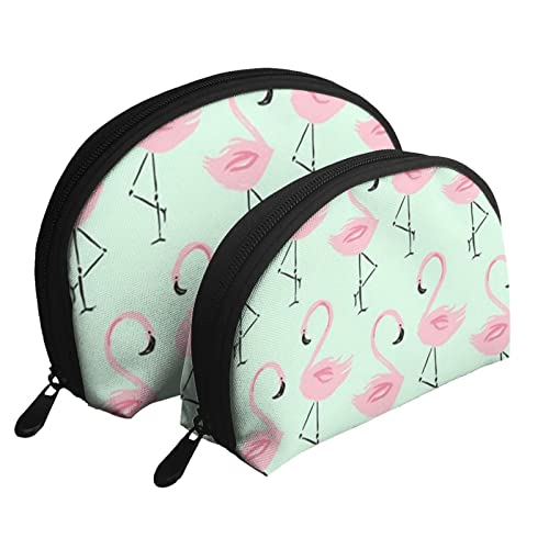 Flamingo-Ananas-Kosmetiktasche, Reise-Clutch-Tasche für Frauen und Mädchen von DJNGN